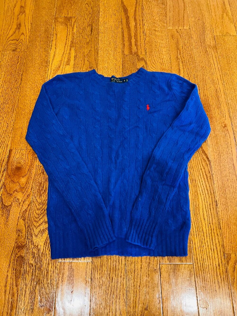 Merino Wool Cable-knit crewneck Sweater from Polo Ralph Lauren Size Small